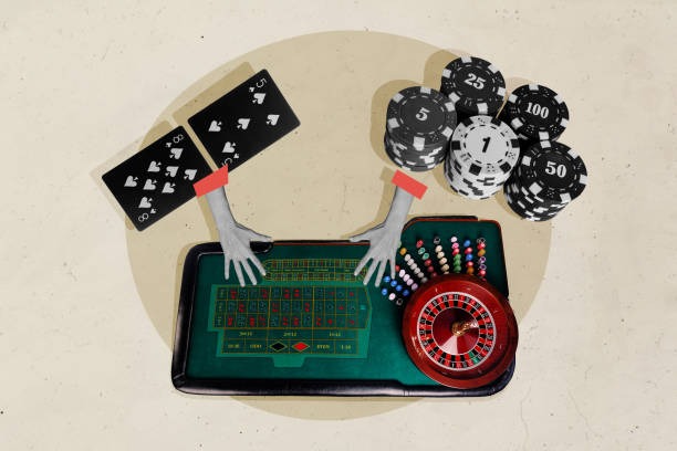 American Roulette wheel layout and betting zones